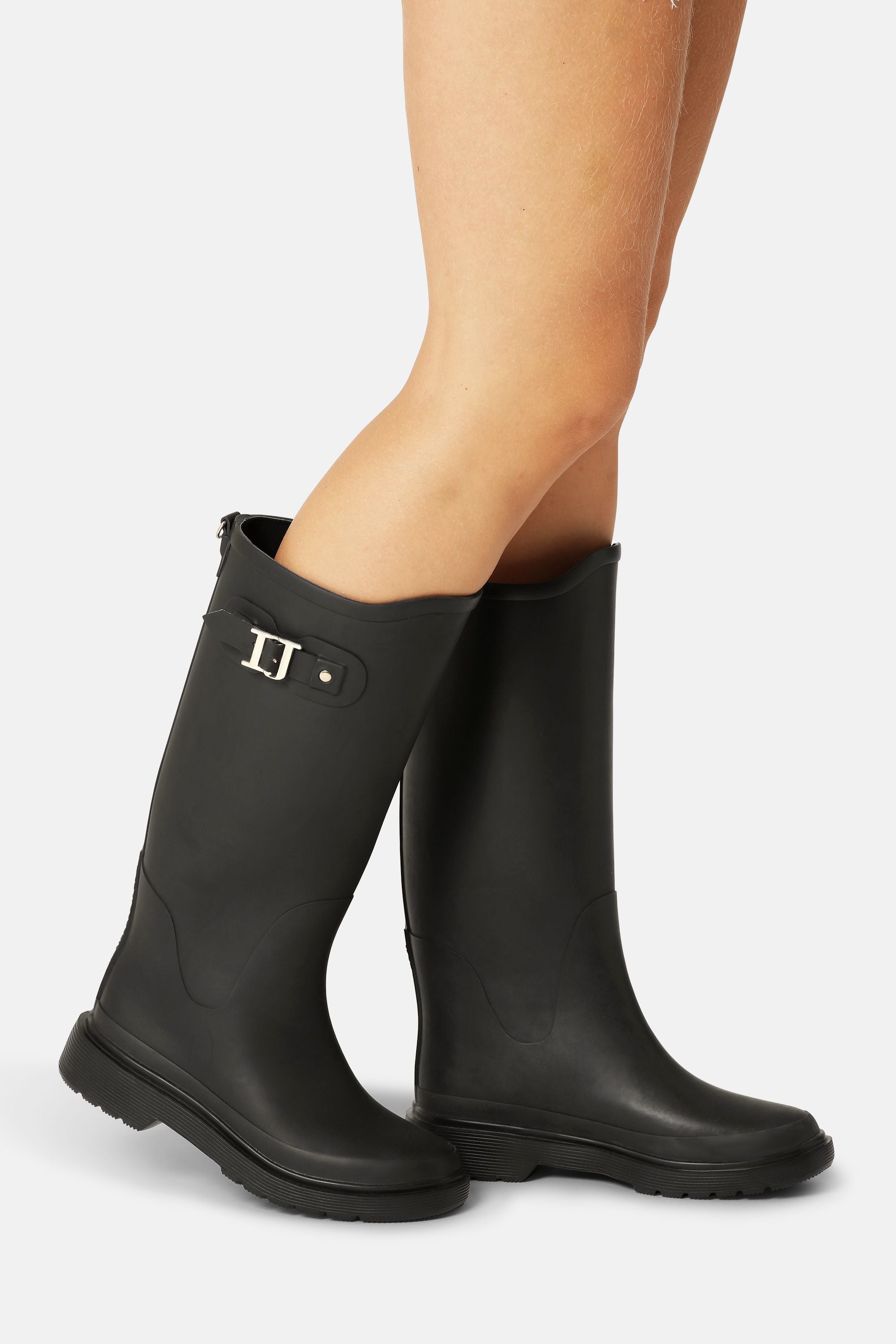 Long Rainboots - Black Black